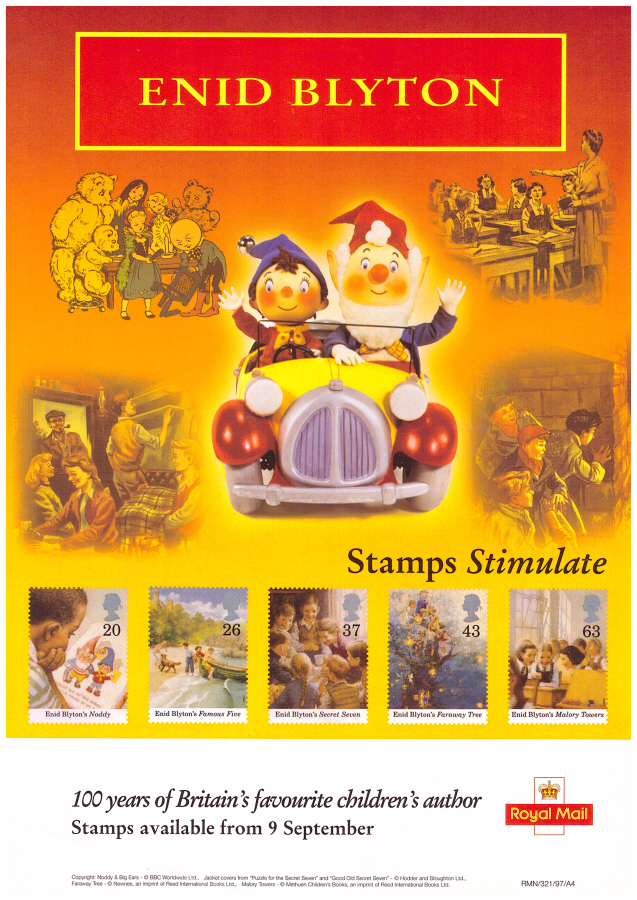 (image for) 1997 Enid Blyton Post Office A4 poster. RMN/321/97/A4. - Click Image to Close